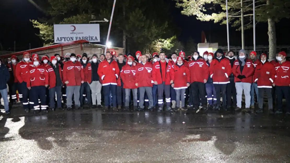 Türk Kızılay Afyonkarahisar Maden Suyu Fabrikasında üretim tekrar başladı