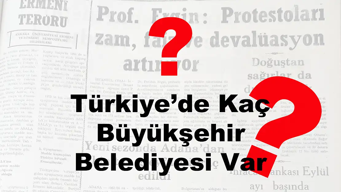 Türkiye'de Kaç Büyükşehir Belediyesi Var?