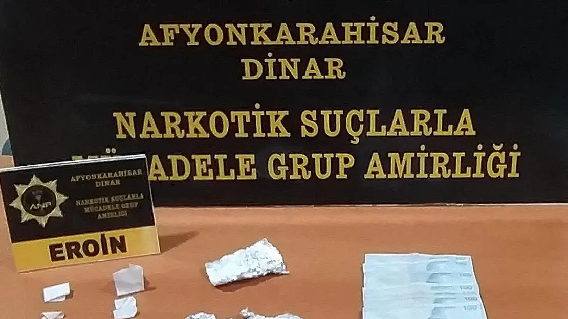 Üzerinde eroinle yakalandı