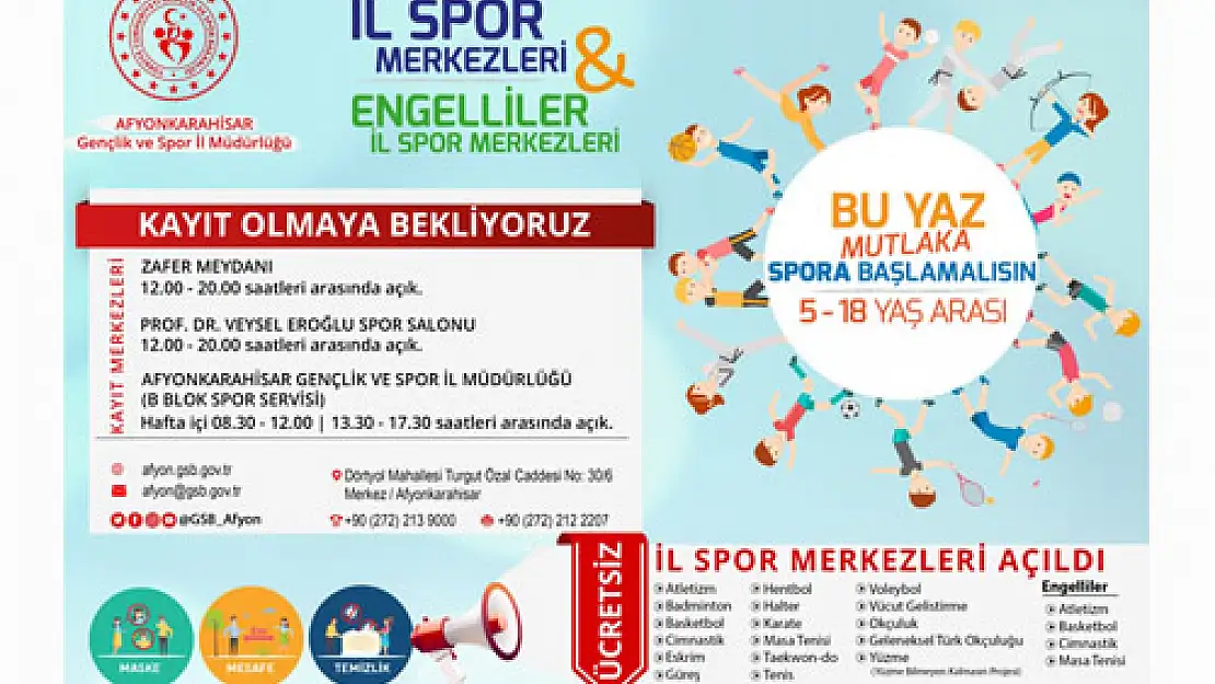 Yaz Spor Okulları açıldı