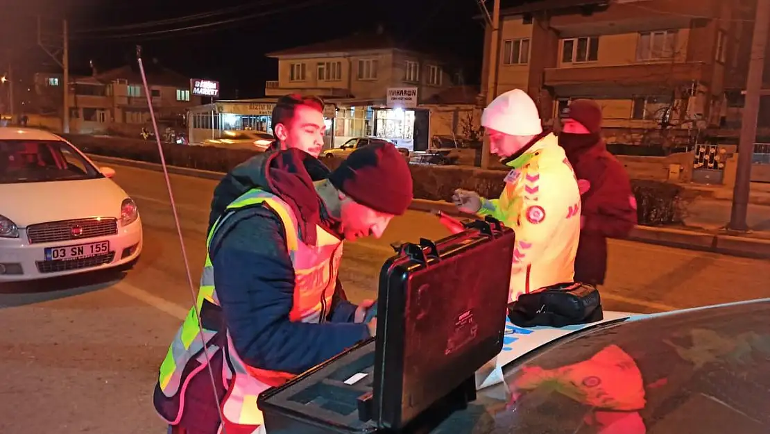 Yılbaşı denetimleri havadan görüntülendi