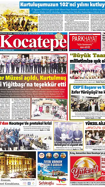 E-Gazete - Tarih: 27 Ağustos 2024