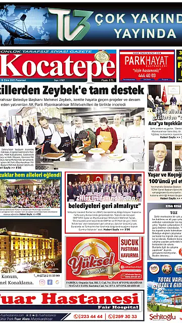 E-Gazete - Tarih: 16 Ekim 2023