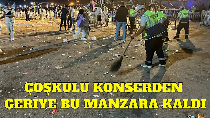 Çoşkulu Konserden Geriye Bu Manzara Kaldı