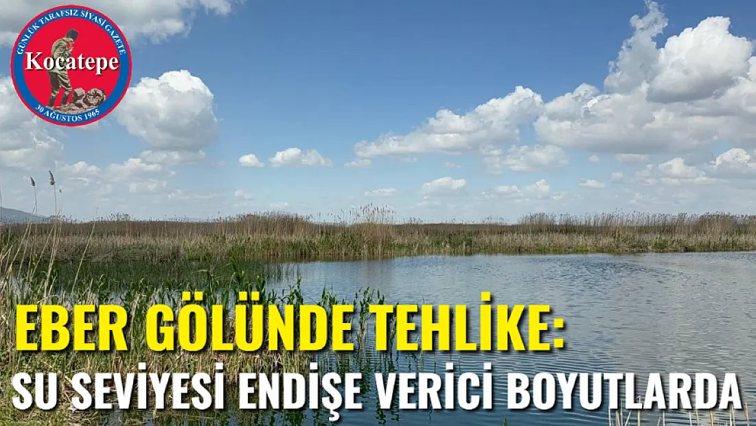 Eber Gölünde Tehlike Su Seviyesi Endişe Verici Boyutlarda