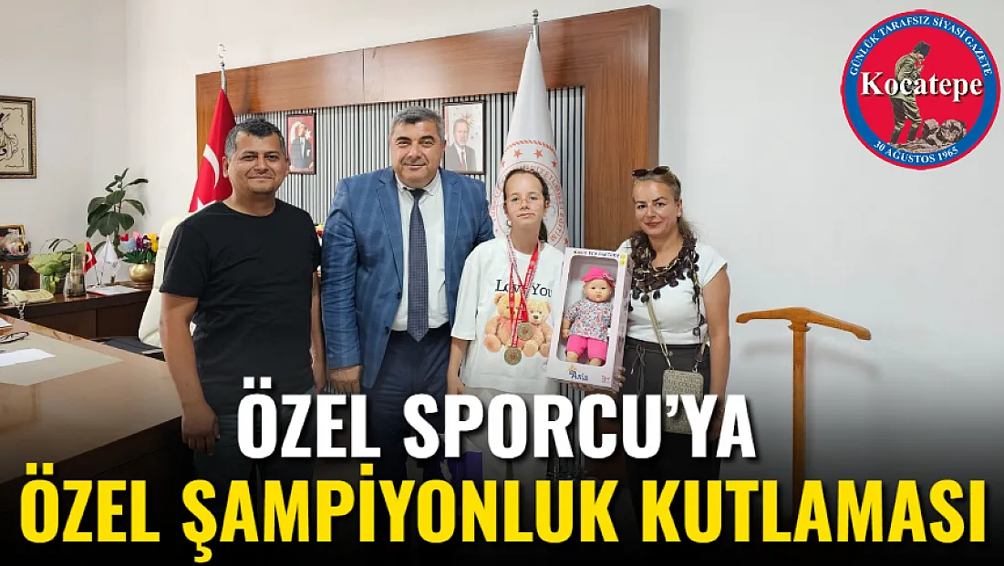 Özel Sporcu’ya Özel Şampiyonluk Kutlaması