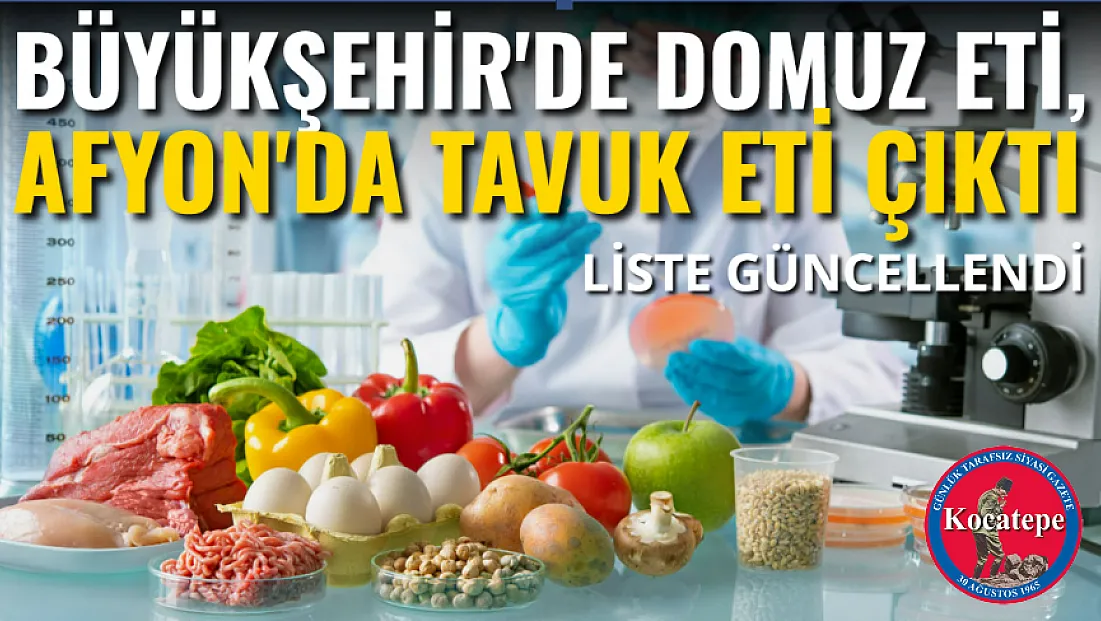 Büyükşehir'de Domuz Eti, Afyon'da Tavuk Eti