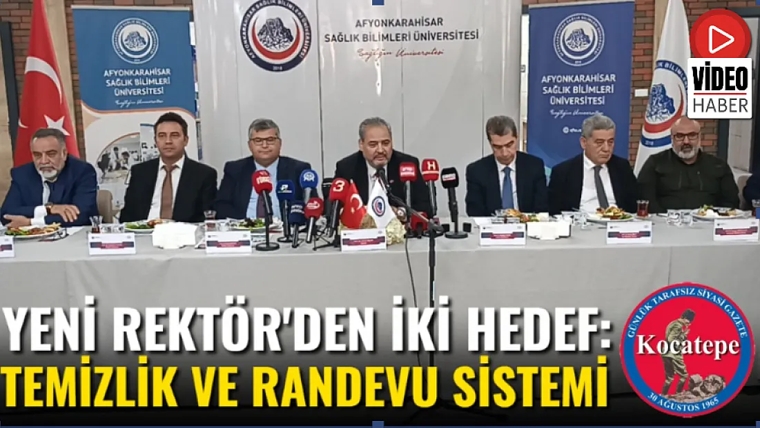 Yeni Rektör'den İki Hedef: Temizlik ve Randevu Sistemi