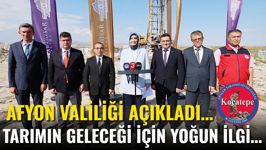 Afyon Valiliği Açıkladı… Tarımın Geleceği İçin Yoğun İlgi…