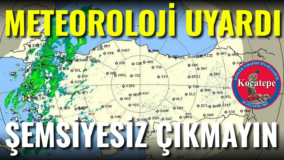 Meteoroloji Uyardı, Şemsiyesiz Çıkmayın