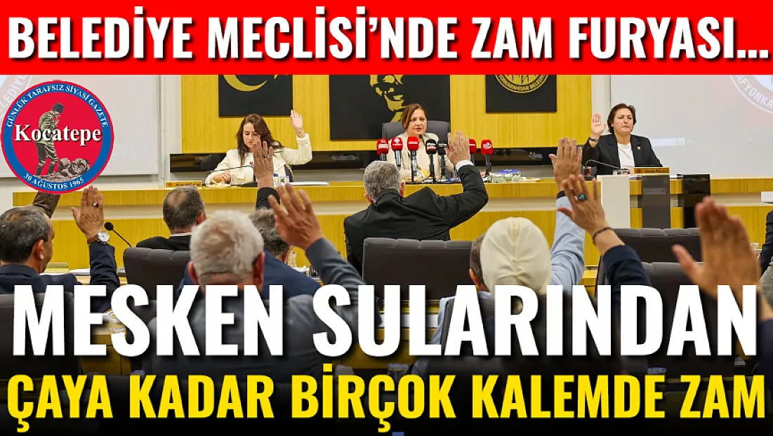 Mesken sularından çaya kadar birçok kalemde zam