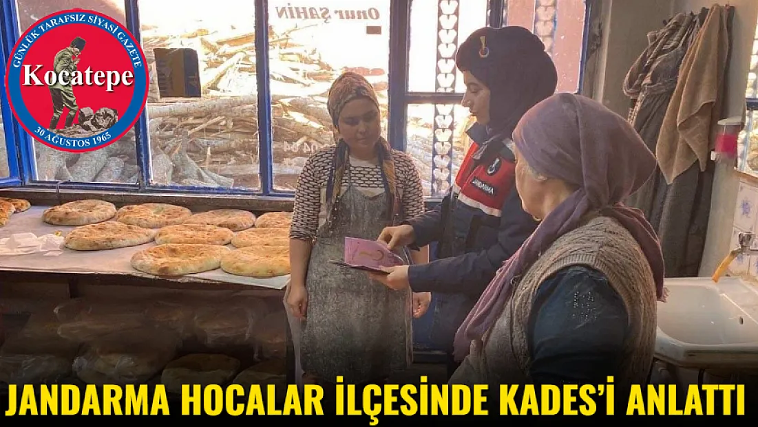 Jandarma Hocalar İlçesinde KADES’i Anlattı