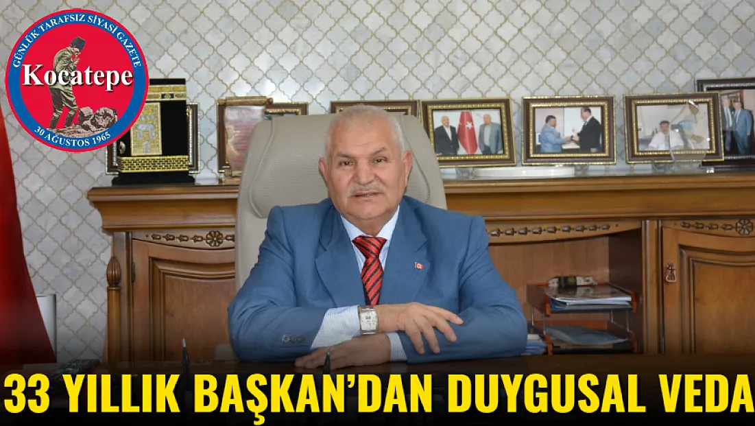 33 Yıllık Başkan’dan Duygusal Veda