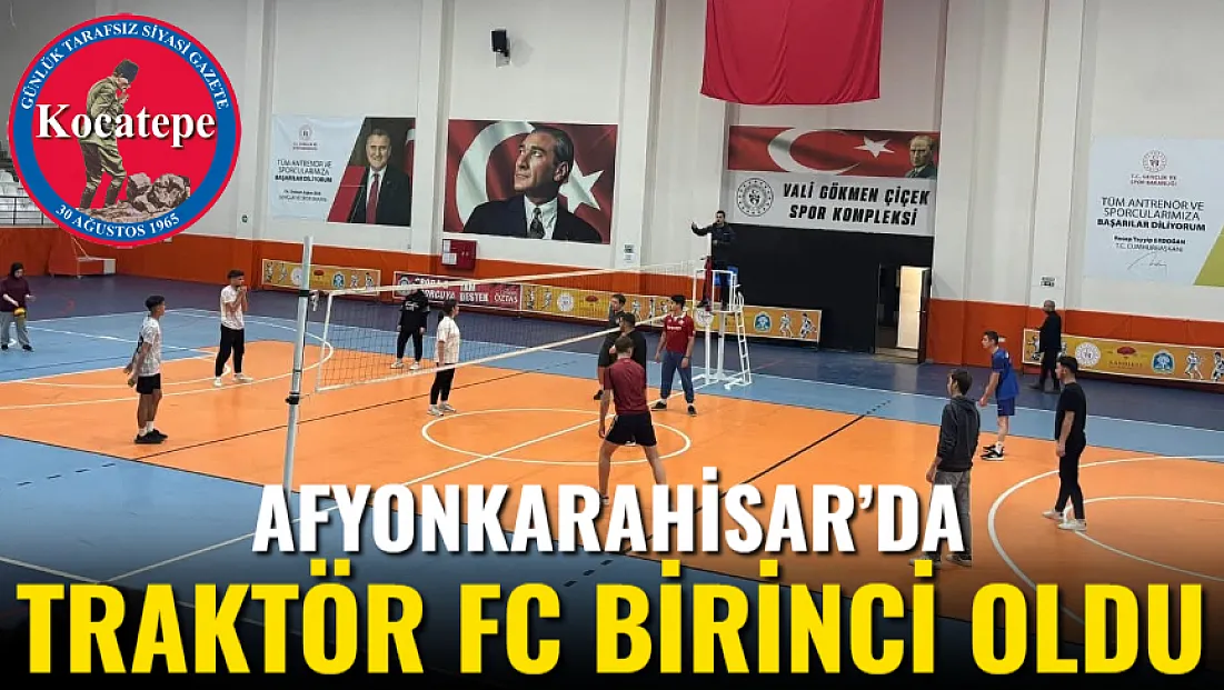 Afyon’da Traktör FC Birinci Oldu
