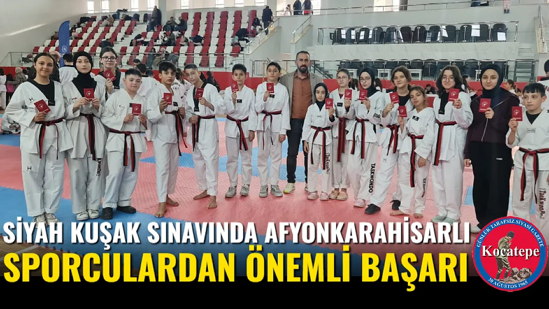 Siyah Kuşak Sınavında Afyonkarahisarlı Sporculardan Önemli Başarı