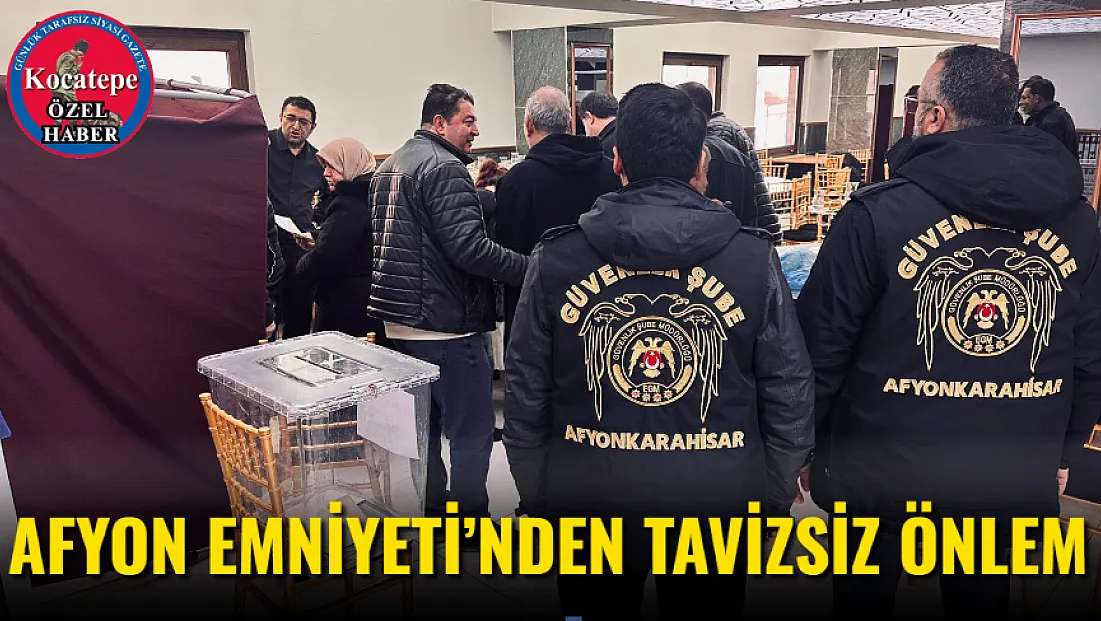 Afyon Emniyeti’nden Tavizsiz Önlem