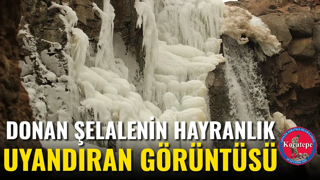 Donan Şelalenin Hayranlık Uyandıran Görüntüsü