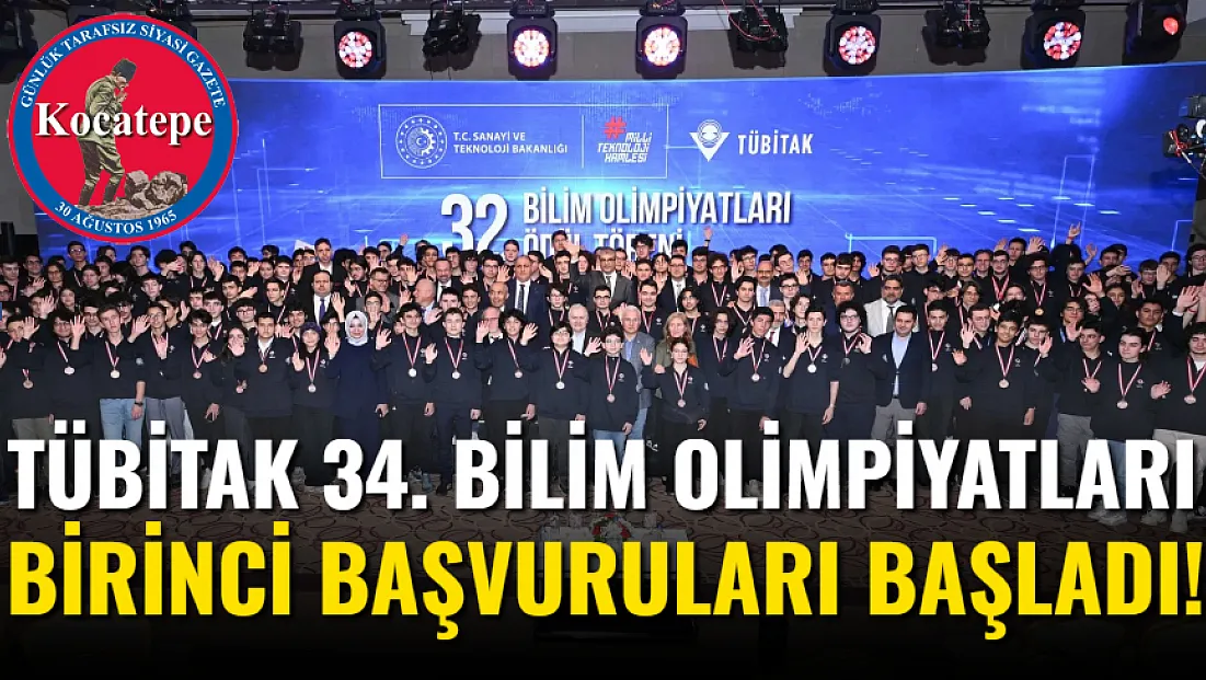 TÜBİTAK 34. Bilim Olimpiyatları Birinci Başvuruları Başladı!