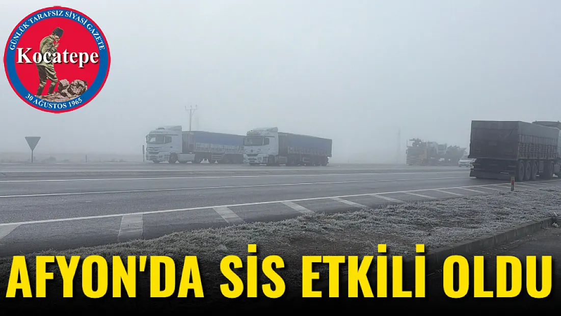 Afyonkarahisar'da Sis Etkili Oldu