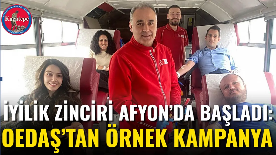 İyilik Zinciri Afyon’da Başladı: OEDAŞ’tan Örnek Kampanya