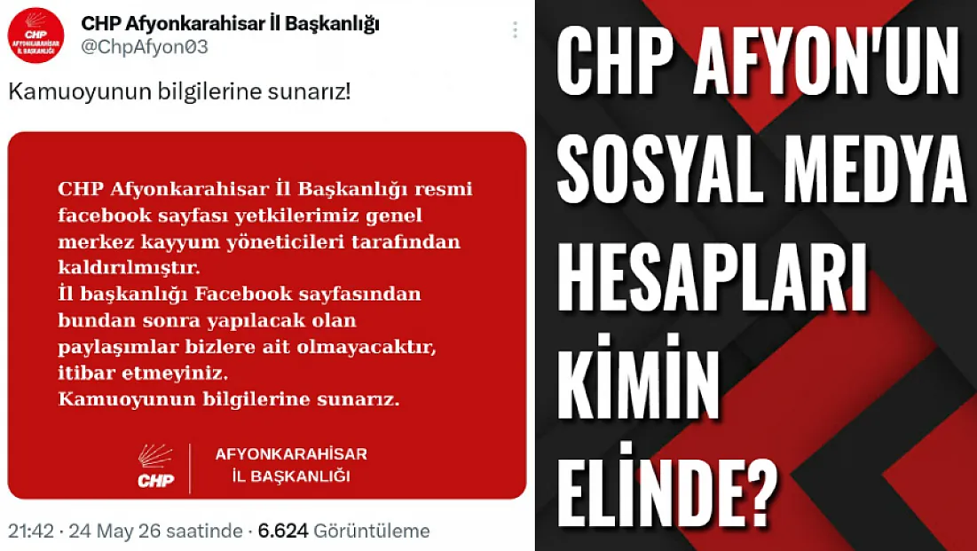 CHP Afyon'un Sosyal Medyası Kimin Elinde?