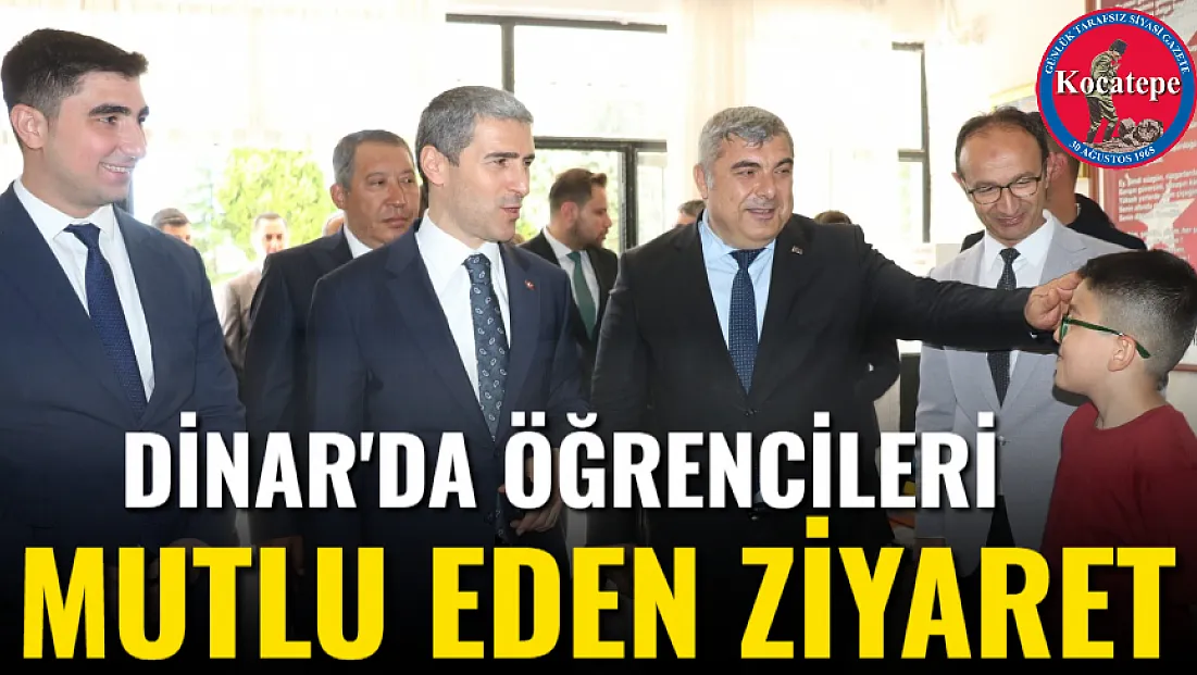 Dinar'da Öğrencileri Mutlu Eden Ziyaret