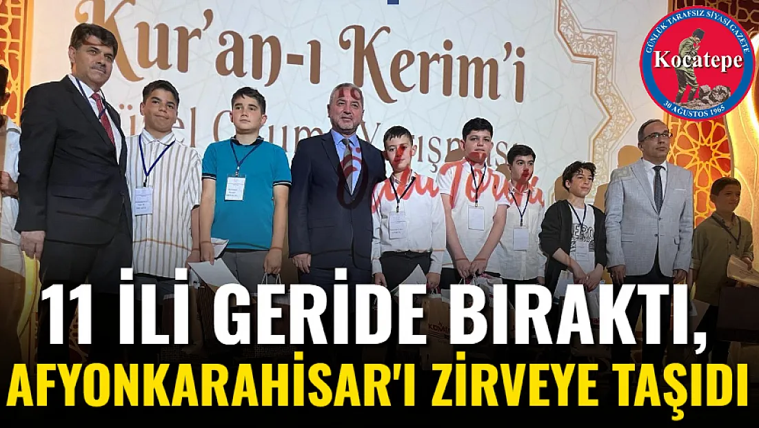 11 İli Geride Bıraktı, Afyonkarahisar'ı Zirveye Taşıdı