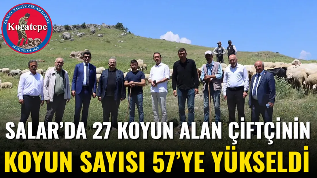 Salar’da 27 Koyun Alan Çiftçinin Koyun Sayısı 57’Ye Yükseldi