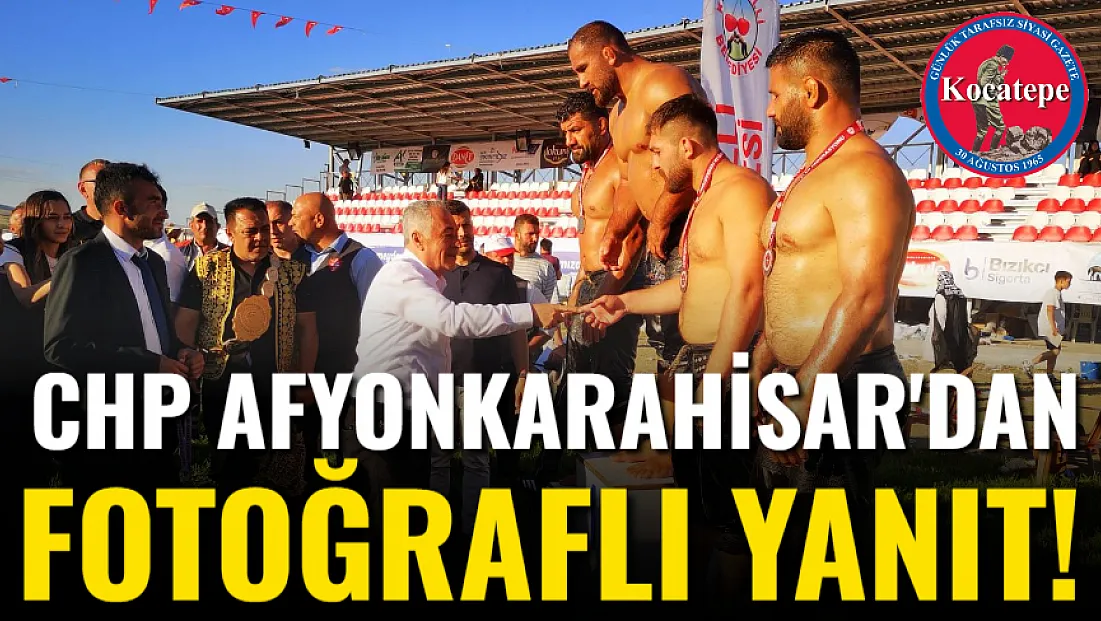 CHP Afyonkarahisar'dan Fotoğraflı Yanıt!
