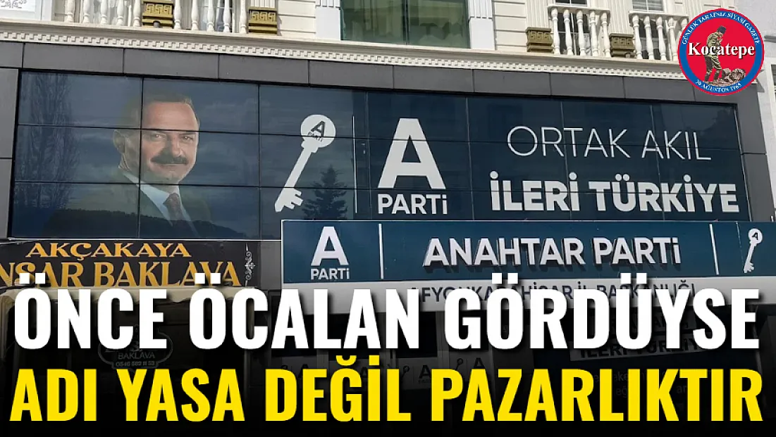 Önce Öcalan Gördüyse Adı Yasa Değil Pazarlıktır