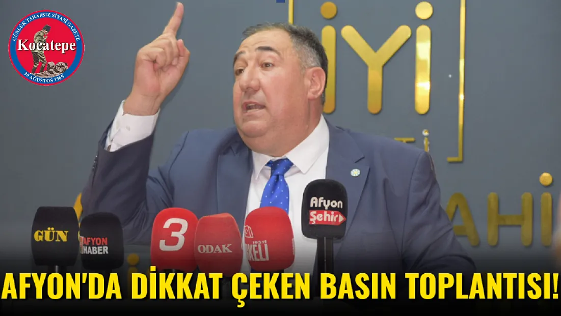 Afyon'da Dikkat Çeken Basın Toplantısı!