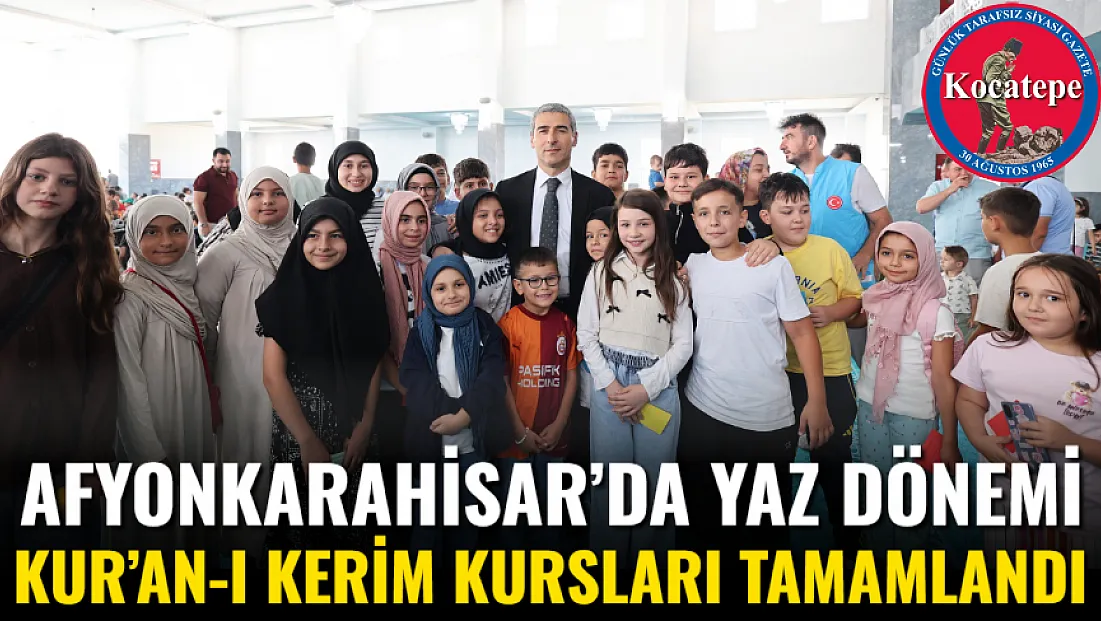 Afyonkarahisar’da Yaz Dönemi Kur’an-I Kerim Kursları Tamamlandı