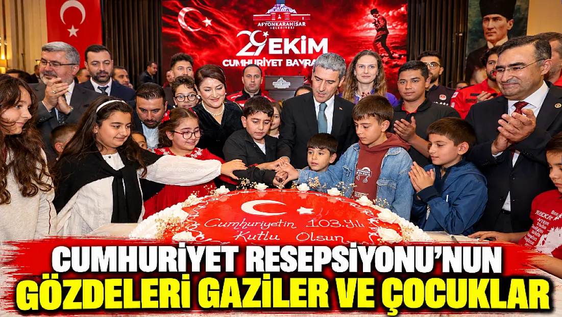 Cumhuriyet Resepsiyonu'nun Gözdeleri Gaziler ve Çocuklar