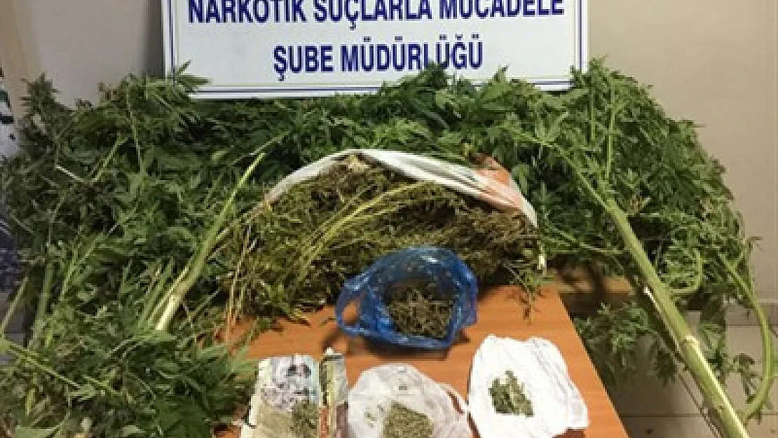 2 kilogram uyuşturucu ele geçirildi