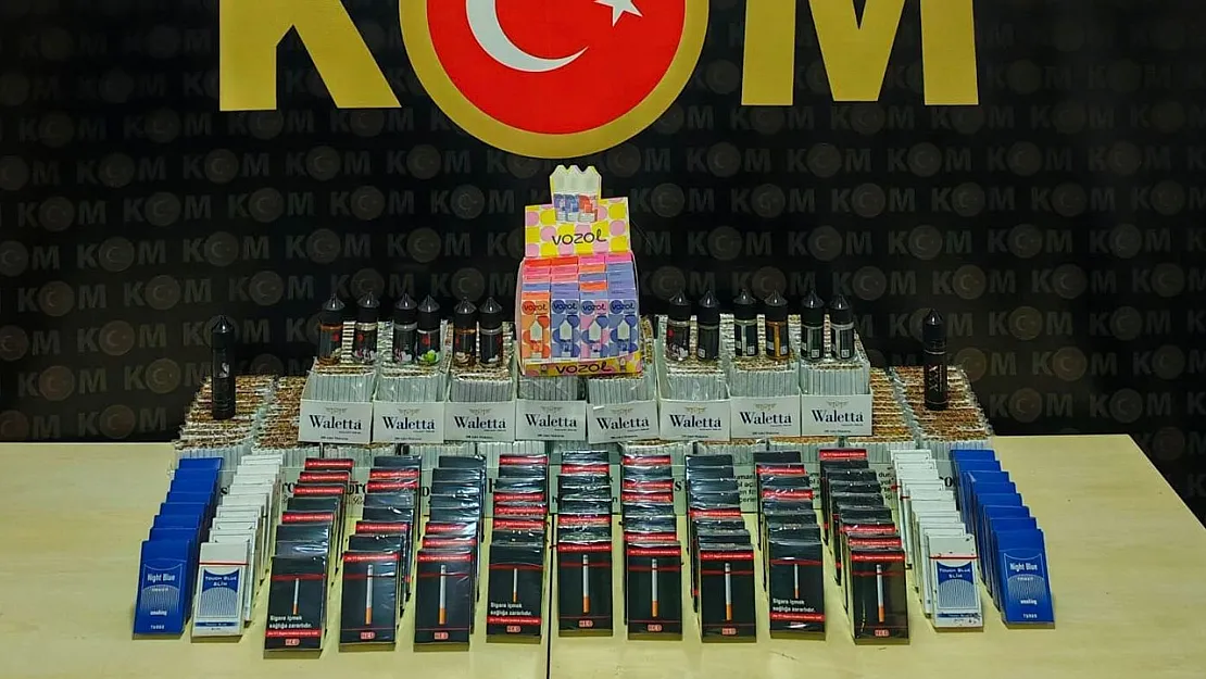 7 Bin 444 Adet Doldurulmuş Makaron Ele Geçirildi