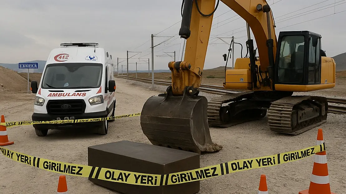 Afyon'da Hızlı Tren Şantiyesinde Ölüm! Genç İşçi Hayatını Kaybetti