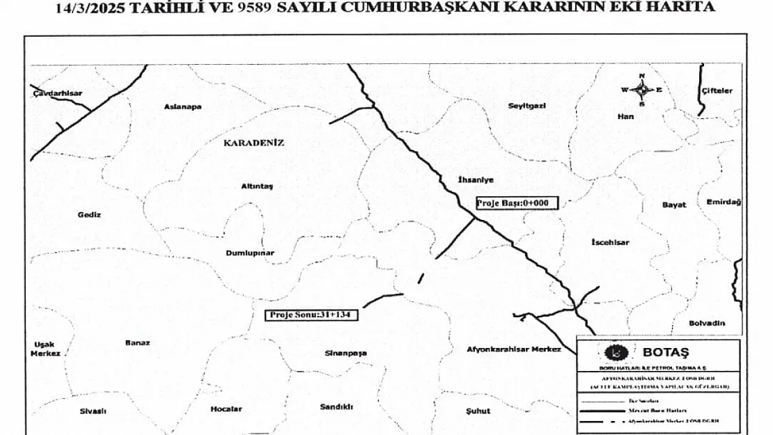 Afyon'da Yeşil OSB'ye Doğal Gaz Müjdesi