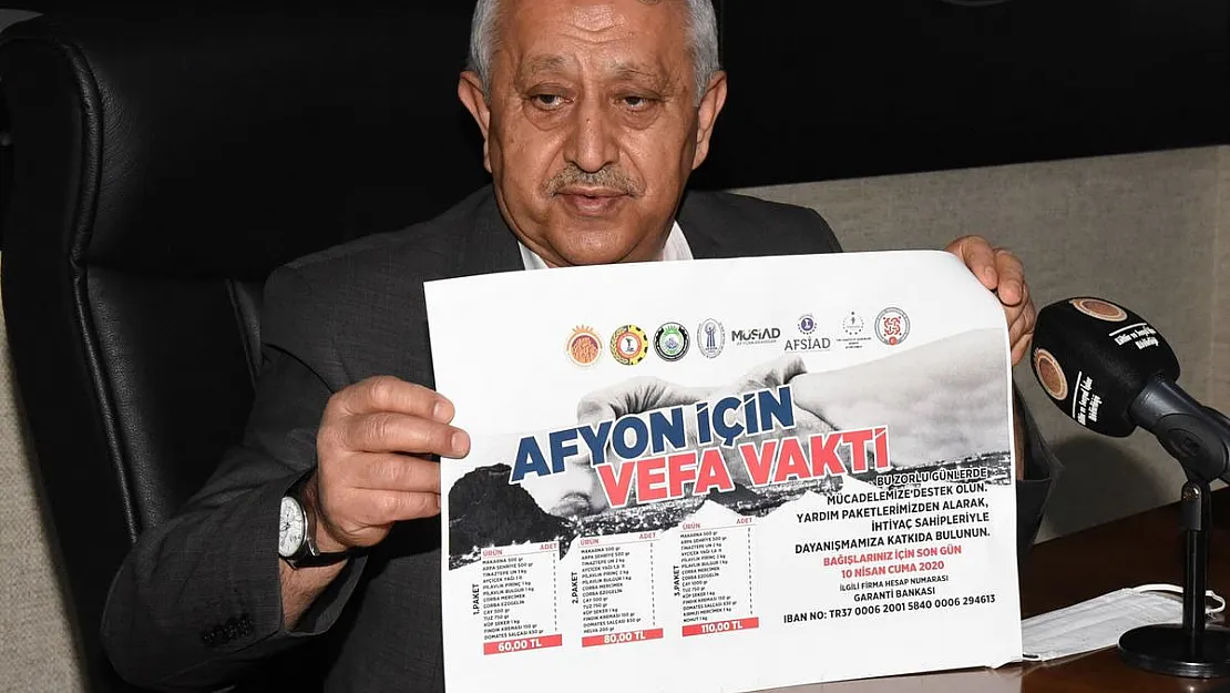 Afyon İçin Vefa Vakti kampanyası başlatıldı