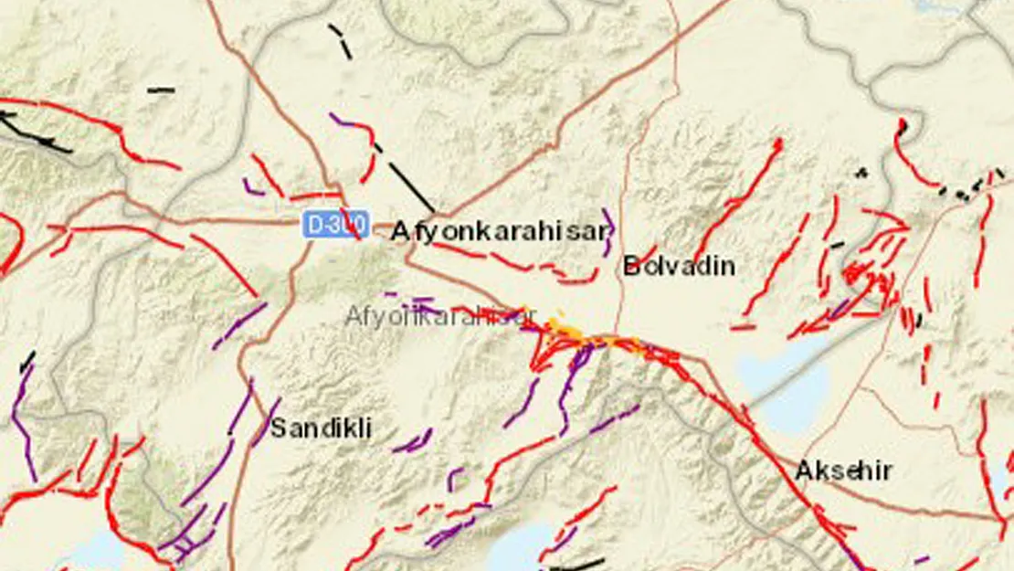 Afyon Ve Çevresi Fay Hattı İle Dolu