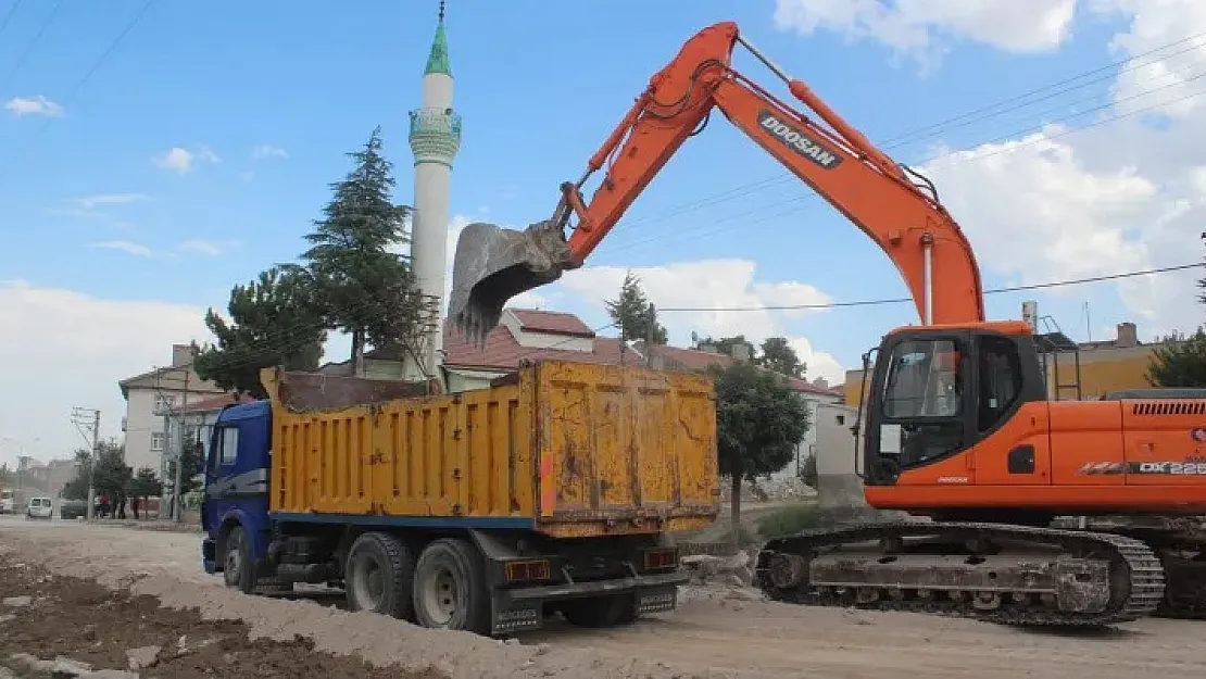 Afyon Yolu çalışmaları devam ediyor