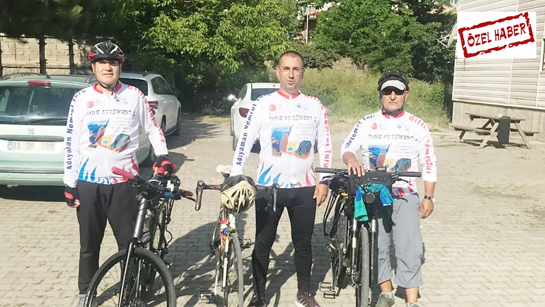 Afyon'lu Bisikletçiler Nemrut'tan Nemrut'a Pedal Çevirdi