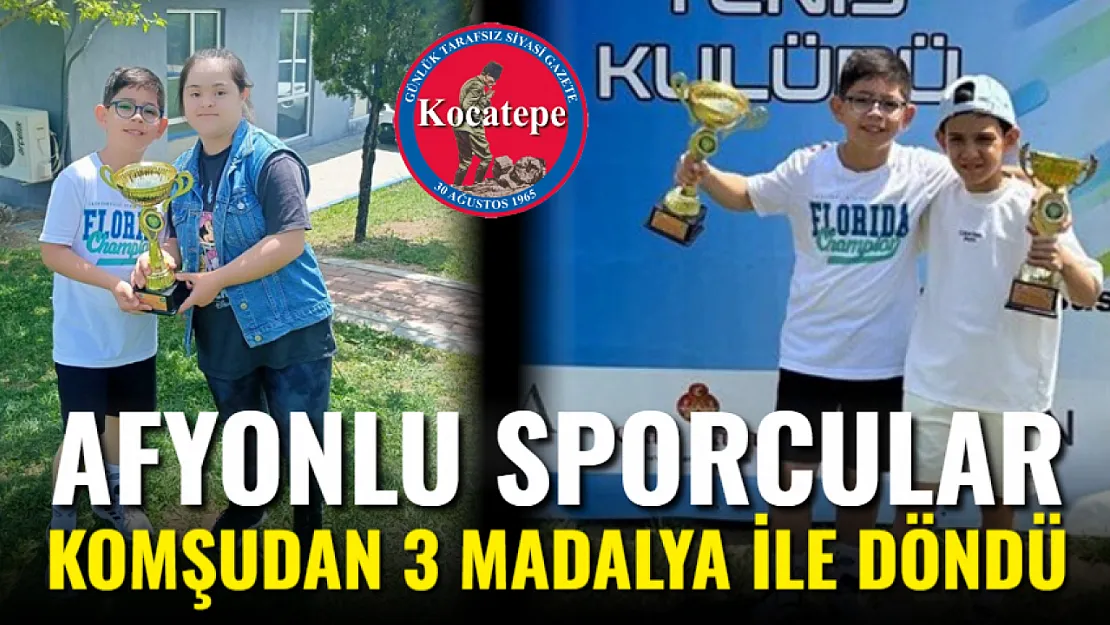 Afyonlu Sporcular Komşudan 3 Madalya İle Döndü