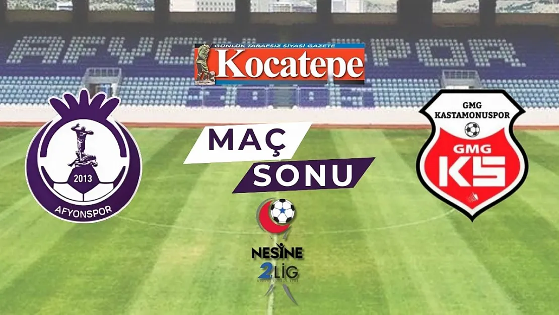 Afyonspor Maçı Sona Erdi