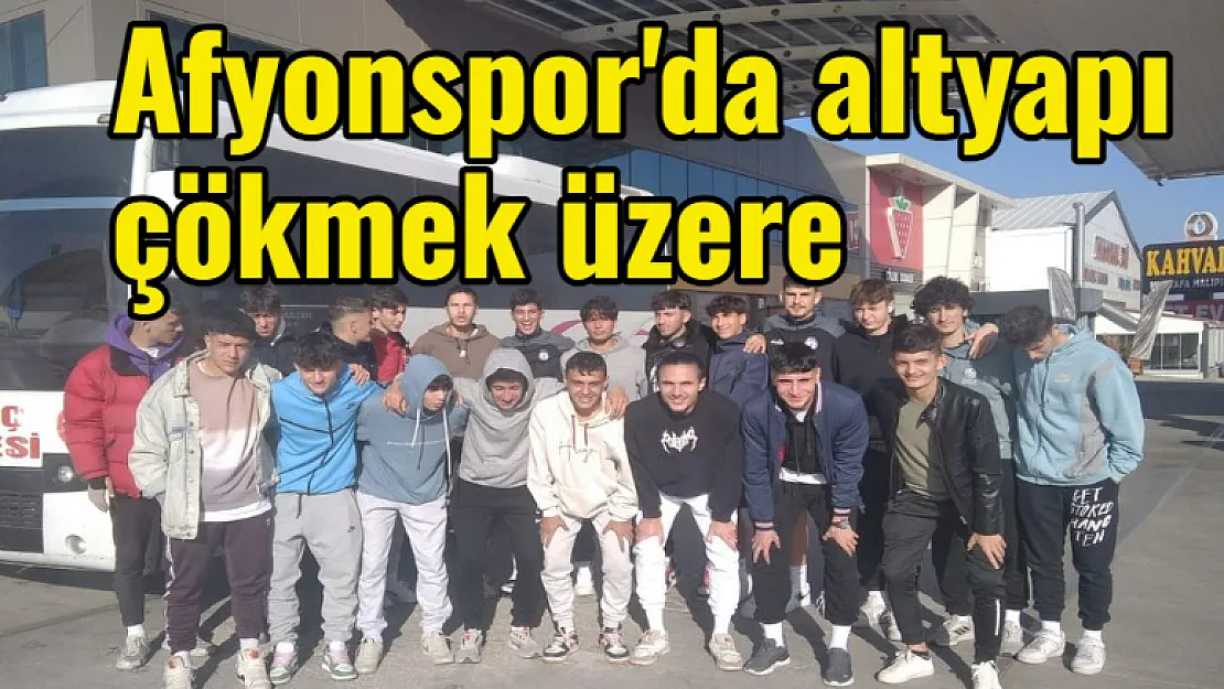 Afyonspor’da altyapı dağılmak üzere