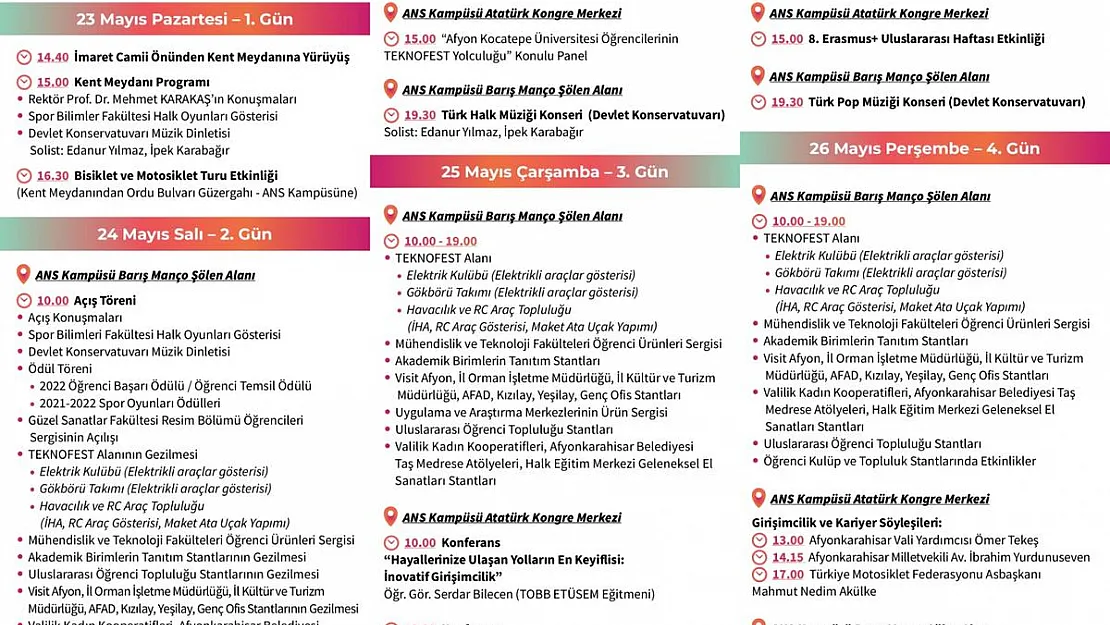 AKÜFEST yürüyüşle başlayacak