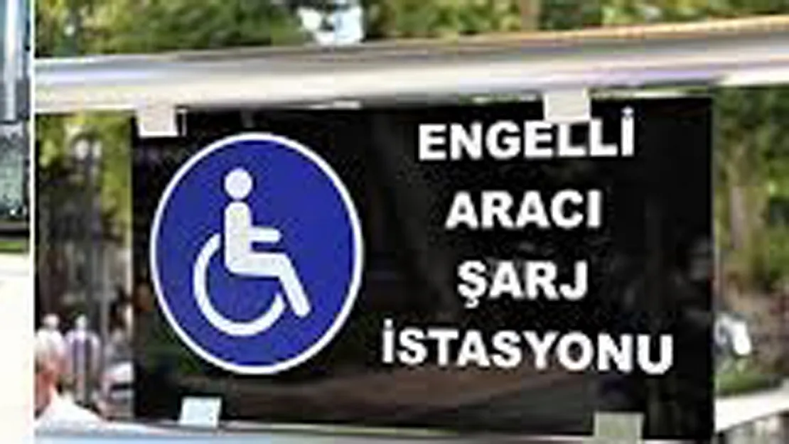 Akülü engelli araçları için şarj merkezi kuruldu