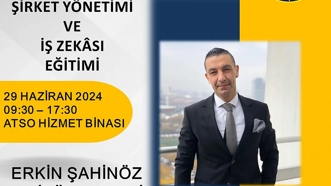 ATSO KOBİ Akademisi Hafta Sonu Eğitim Düzenliyor