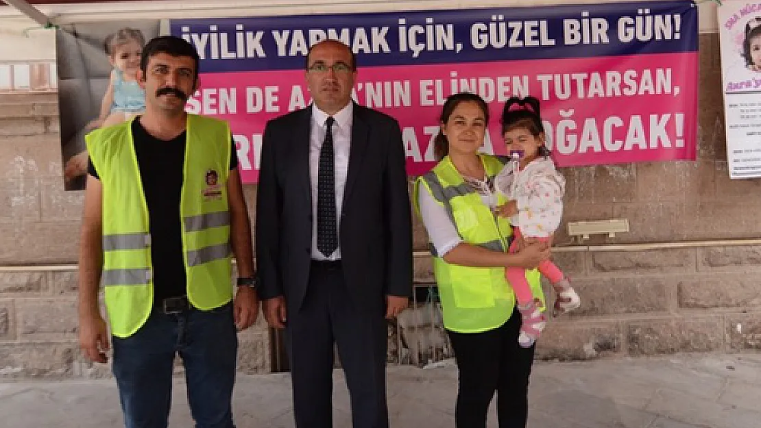 Başkan Çöl'den SMA hastası bebeğe destek