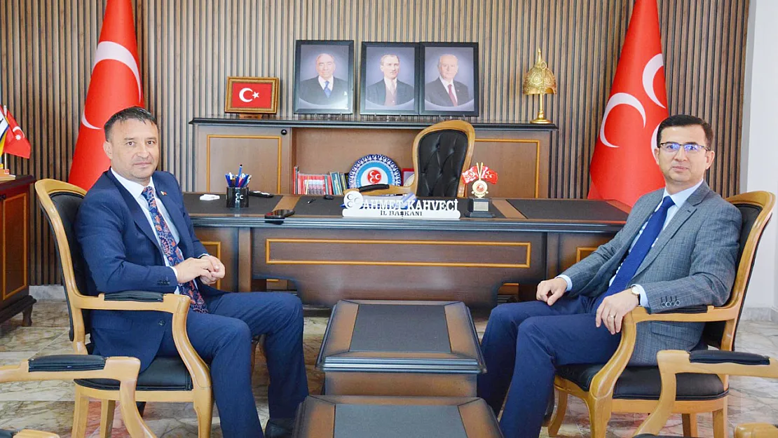 Başkan Kahveci, Müdür Karakol'la Görüştü