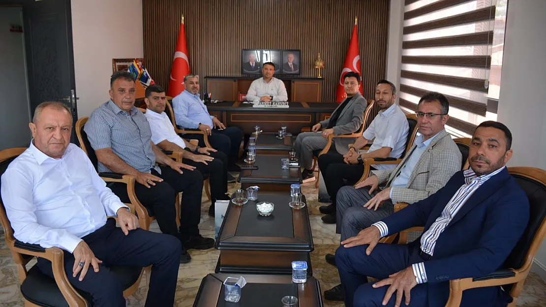 Başkan Kahveci, Sendikacıları Kabul Etti